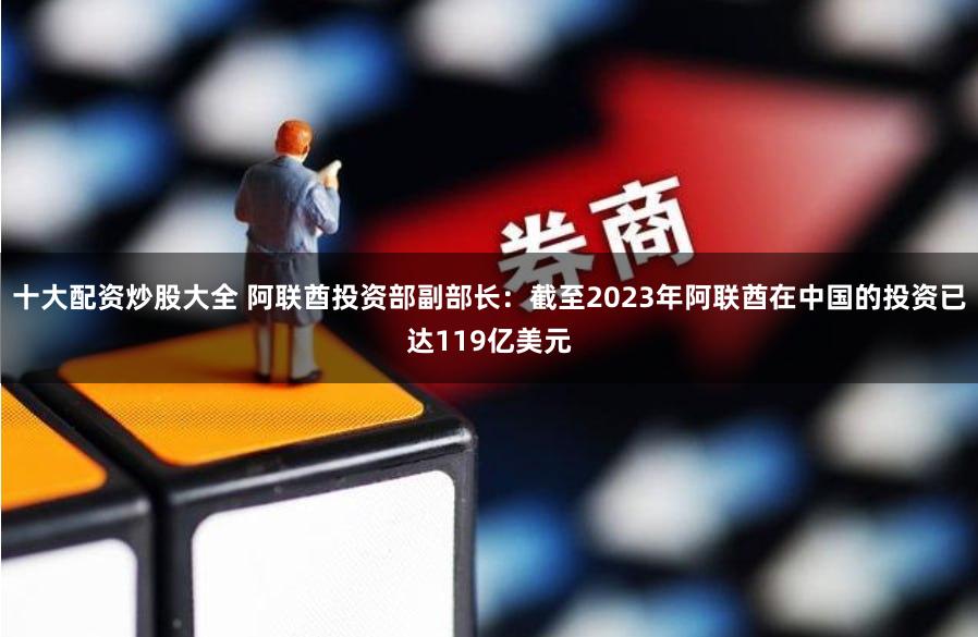 十大配资炒股大全 阿联酋投资部副部长：截至2023年阿联酋在中国的投资已达119亿美元